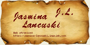 Jasmina Lančuški vizit kartica